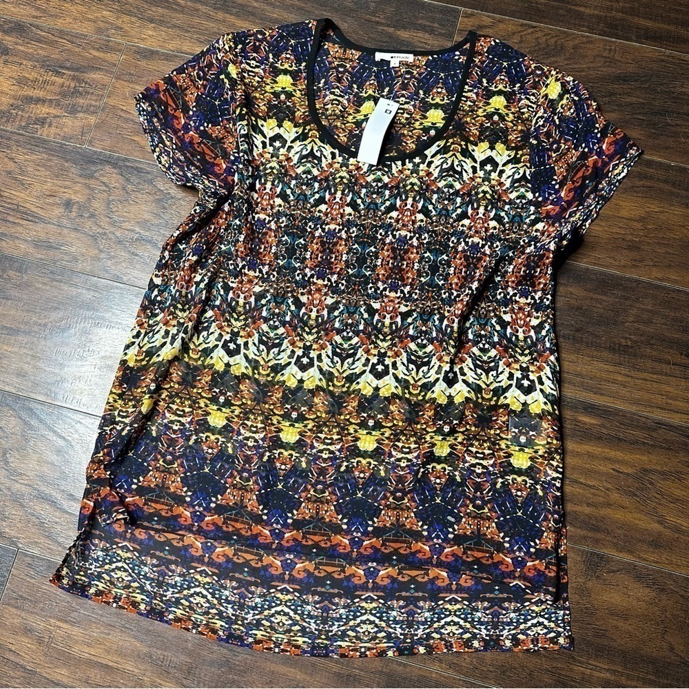 La Made Printed Short Sleeve Top